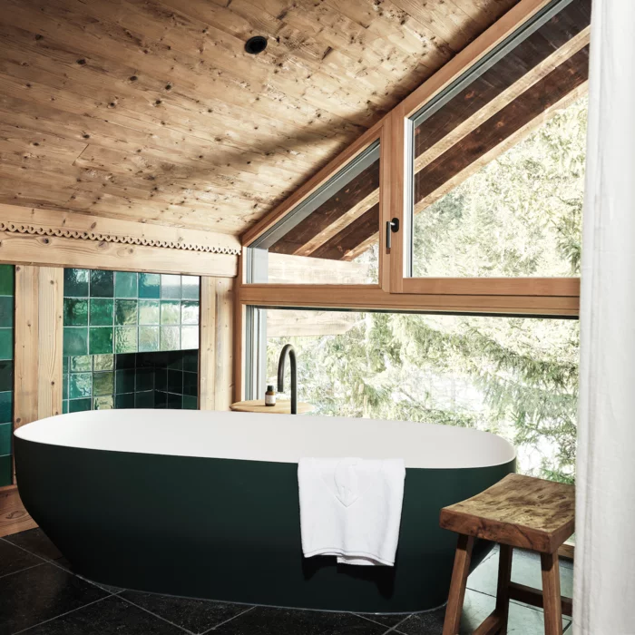Chalet Loft freistehende Badewanne © JK Lodge GmbH