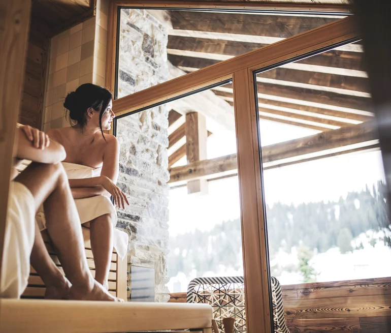 Chalet Lech II Sauna © JK Lodge GmbH