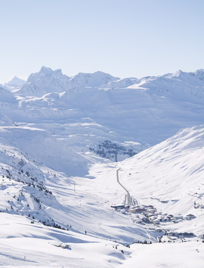 Landschaft in Lech im Winter © Lech Zürs Tourismus
