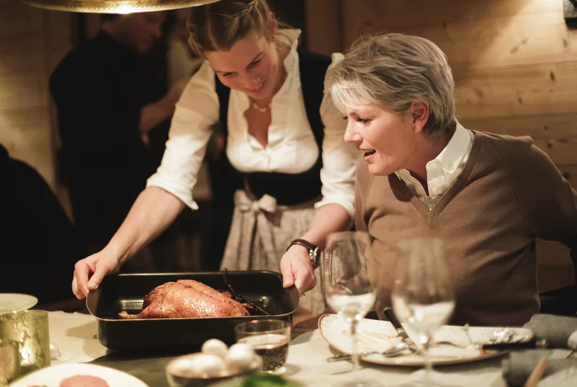 Die gute Fee Dinner im Chalet © JK Lodge GmbH