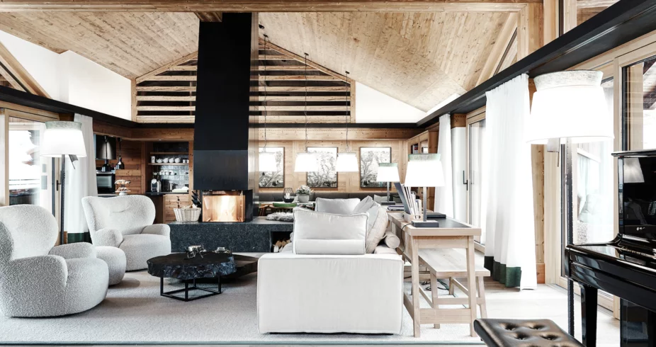Chalet Loft Wohn und Essbereich © JK Lodge GmbH