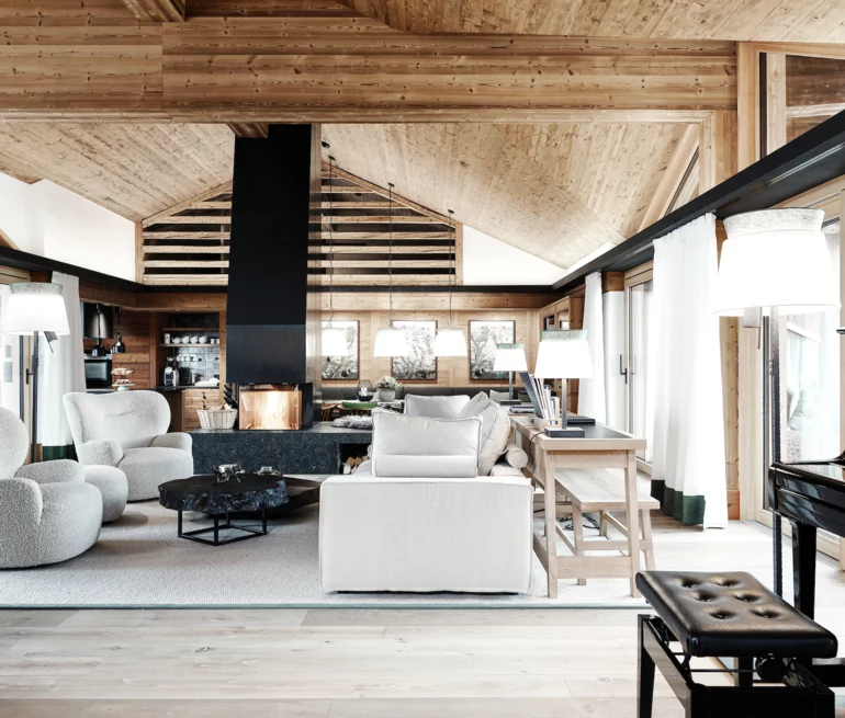 Chalet Loft Wohn und Essbereich © JK Lodge GmbH