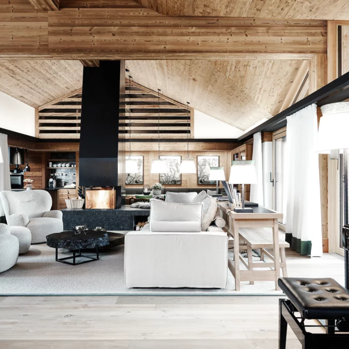 Chalet Loft Wohn und Essbereich © JK Lodge GmbH