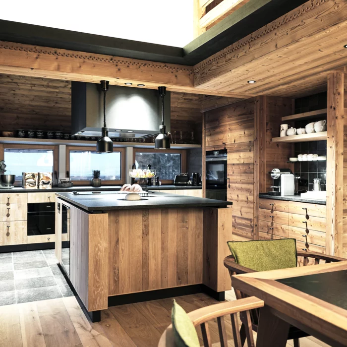 Chalet Loft Küche © JK Lodge GmbH