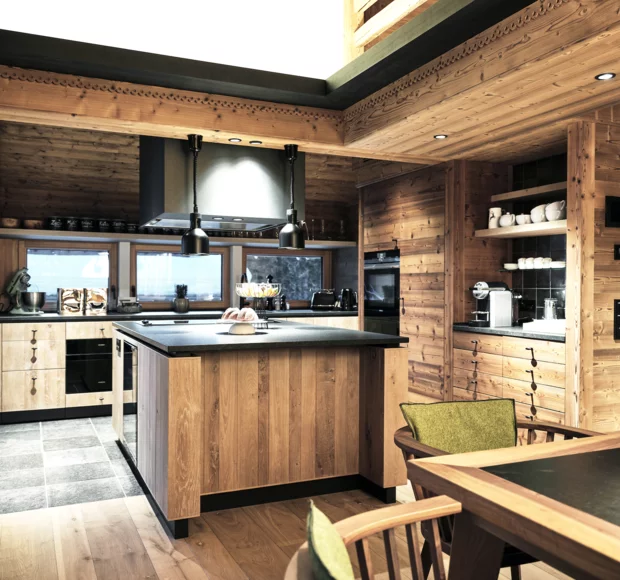 Chalet Loft Küche © JK Lodge GmbH