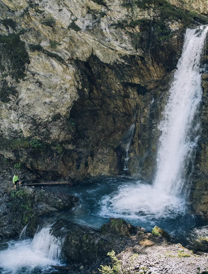Wasserfall in Lech © Lech Zürs Tourismus by Daniel Zangerl