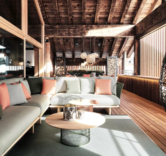 Chalet Loft ueberdachte Terrasse © JK Lodge GmbH