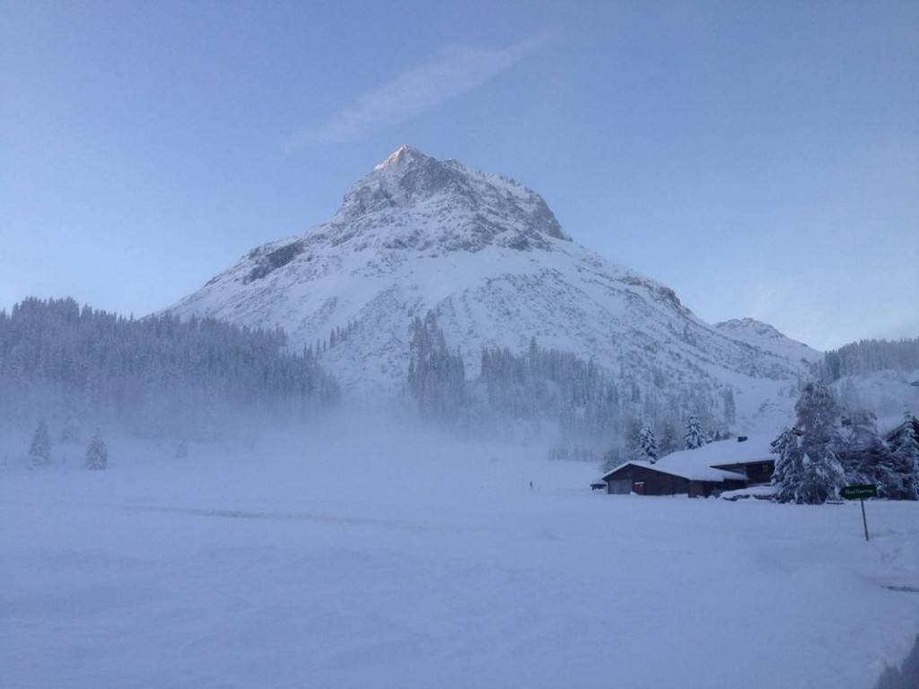 First snow on the Arlberg in October 2014